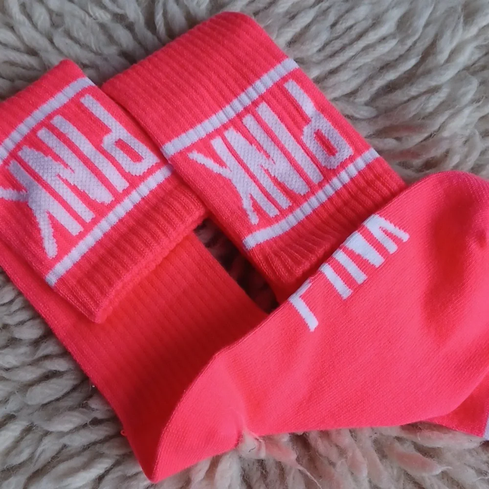 Pink knee socks